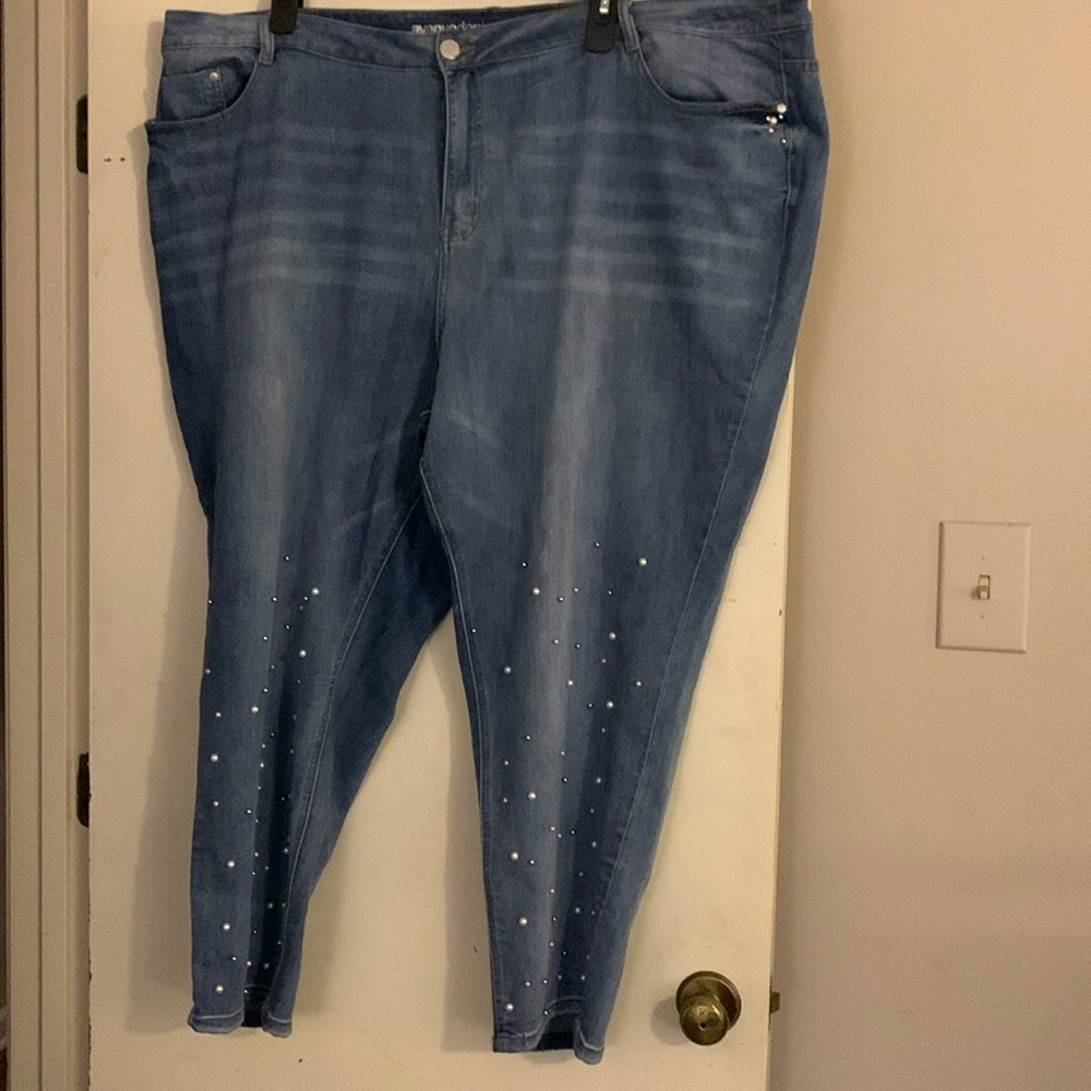 Avenue cropped skinny jeans